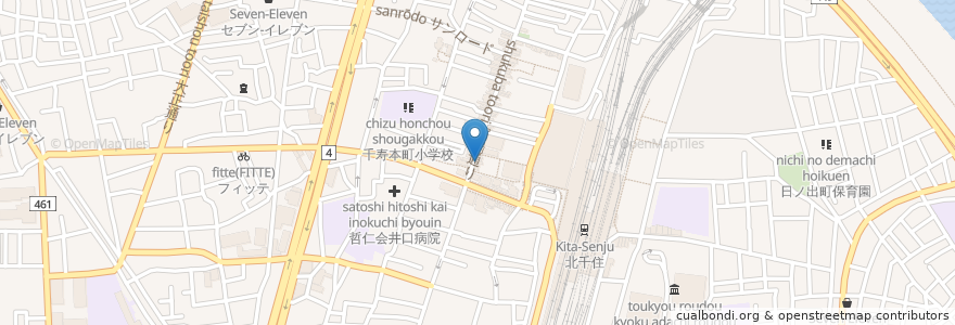 Mapa de ubicacion de 清水歯科クリニック en اليابان, 東京都, 足立区.