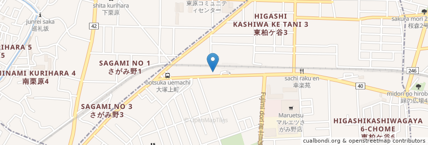 Mapa de ubicacion de ロペ・ナチューレ en 일본, 가나가와현, 海老名市.