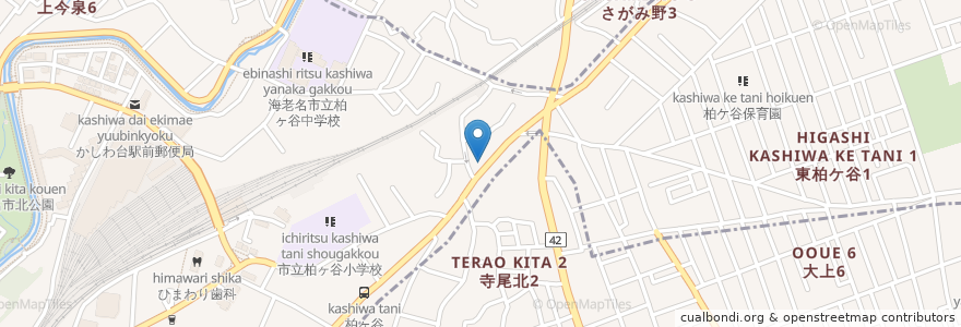 Mapa de ubicacion de 土川歯科 en Japan, 神奈川県, 海老名市.