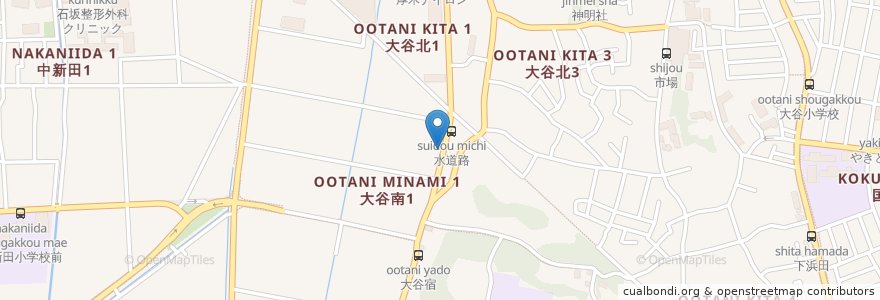 Mapa de ubicacion de うまい軒 en Japan, Kanagawa Prefecture, Ebina.