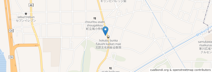 Mapa de ubicacion de 旭が丘薬局 en ژاپن, 神奈川県, 高座郡, 寒川町.