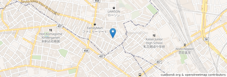 Mapa de ubicacion de 鈴木医院 en ژاپن, 東京都.