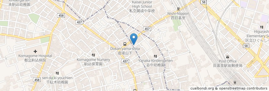 Mapa de ubicacion de 朝岡眼科医院 en اليابان, 東京都, 台東区.