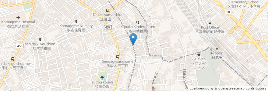 Mapa de ubicacion de 鰻の山ぎし en Japan, Tokio, 台東区.