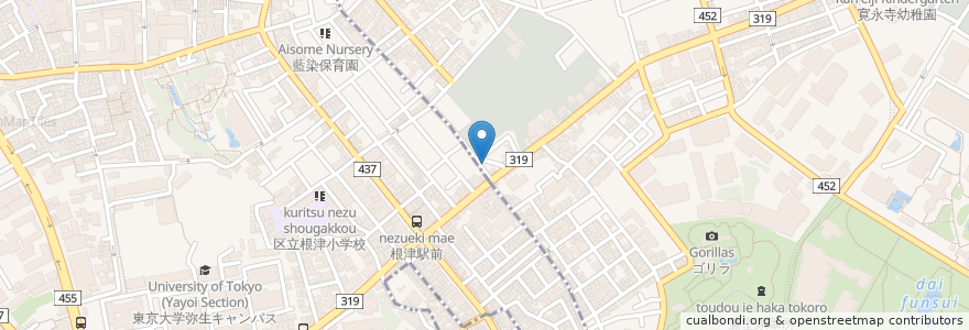 Mapa de ubicacion de パネイラ en Giappone, Tokyo, 台東区.