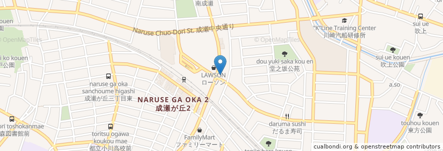 Mapa de ubicacion de 田所商店 en 일본, 도쿄도, 町田市.