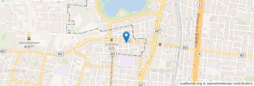 Mapa de ubicacion de club広島 en Jepun, 東京都, 台東区.