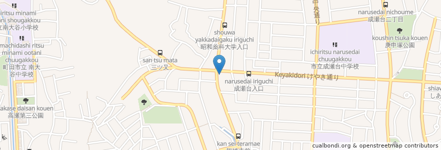 Mapa de ubicacion de オリーブ薬局 en Japão, Tóquio, 町田市.