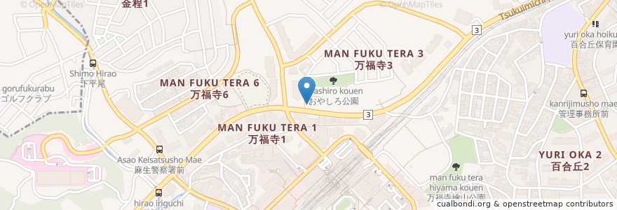 Mapa de ubicacion de さくらクリニック en Япония, Канагава, Кавасаки, Асао.
