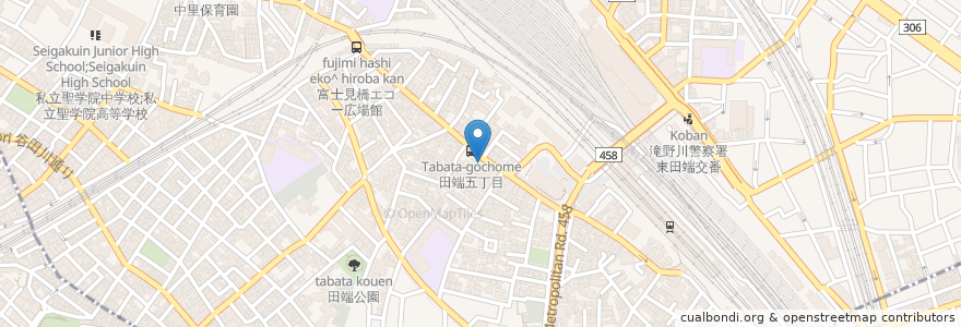 Mapa de ubicacion de 鮨かね en Jepun, 東京都, 北区.