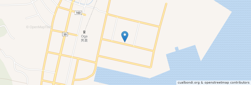 Mapa de ubicacion de さかえ薬局 病院前店 en Japonya, 秋田県, 男鹿市.