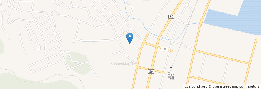 Mapa de ubicacion de 森山歯科医院 en Japón, Prefectura De Akita, 男鹿市.