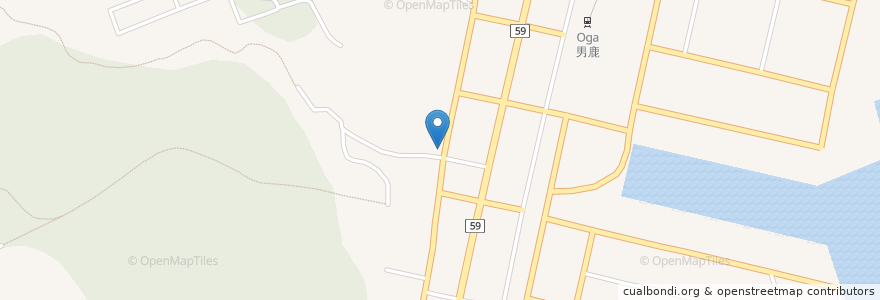 Mapa de ubicacion de のみたや en Giappone, Prefettura Di Akita, 男鹿市.