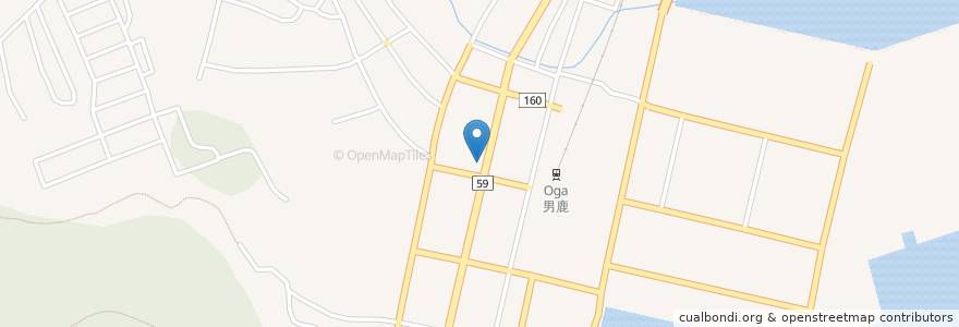 Mapa de ubicacion de さかえ薬局 en Japan, 秋田県, 男鹿市.
