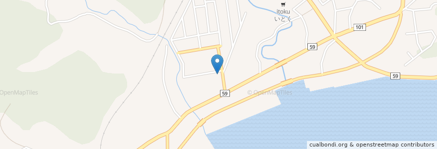 Mapa de ubicacion de 志田歯科医院 en 일본, 아키타현, 男鹿市.