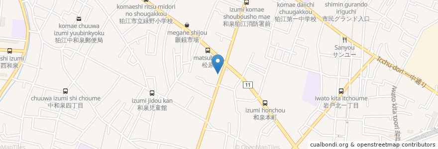 Mapa de ubicacion de D-Parking en 日本, 東京都, 狛江市.