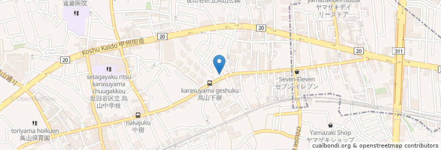Mapa de ubicacion de みなと歯科医院 en 日本, 东京都/東京都, 世田谷区.