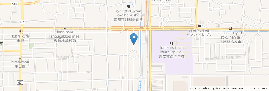 Mapa de ubicacion de 澤田歯科医院 en Japonya, 京都府, 京都市, 西京区.