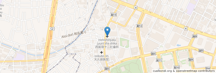 Mapa de ubicacion de 西新宿小林クリニック en Japão, Tóquio.