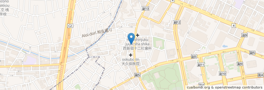 Mapa de ubicacion de めし処 千草 en Japan, Tokio.