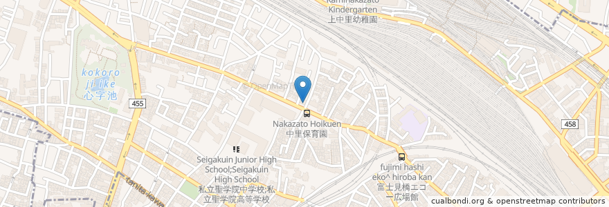 Mapa de ubicacion de たかねクリニック en Japão, Tóquio, 北区.
