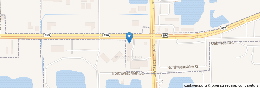 Mapa de ubicacion de Wendy's en Stati Uniti D'America, Florida, Broward County, Tamarac.