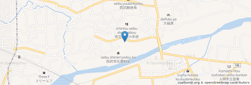 Mapa de ubicacion de 西武公民館 en Japan, Präfektur Saitama, 入間市.