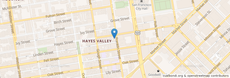 Mapa de ubicacion de Nojo Ramen Tavern en United States, California, San Francisco City And County, San Francisco.