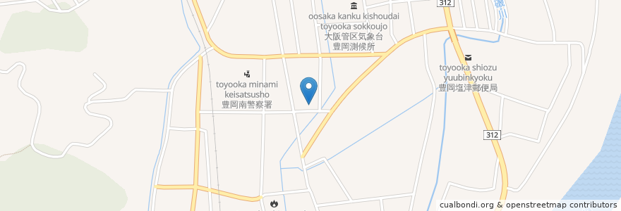 Mapa de ubicacion de モリヤマ診療所 en Jepun, 兵庫県, 豊岡市.