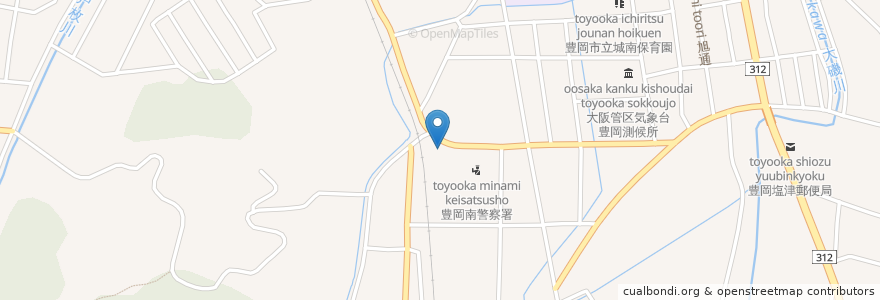 Mapa de ubicacion de ふるさと en 日本, 兵庫県, 豊岡市.