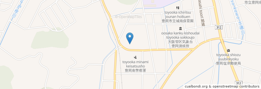 Mapa de ubicacion de 鮮味軒 en 일본, 효고현, 豊岡市.