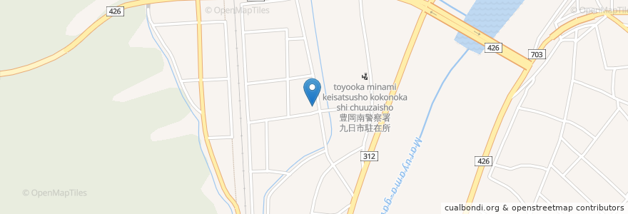 Mapa de ubicacion de カフェレスト ランブル en Japón, Prefectura De Hyōgo, 豊岡市.