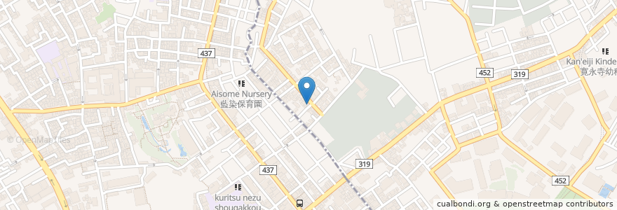 Mapa de ubicacion de 鳥のいる カフェ en Japão, Tóquio, 文京区.