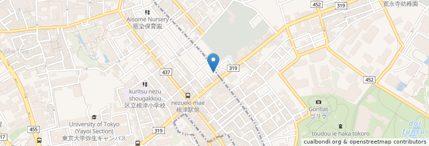 Mapa de ubicacion de えんぜる眼科 en Japonya, 東京都.