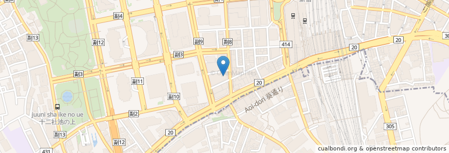 Mapa de ubicacion de MIZUHO en 일본, 도쿄도, 신주쿠.