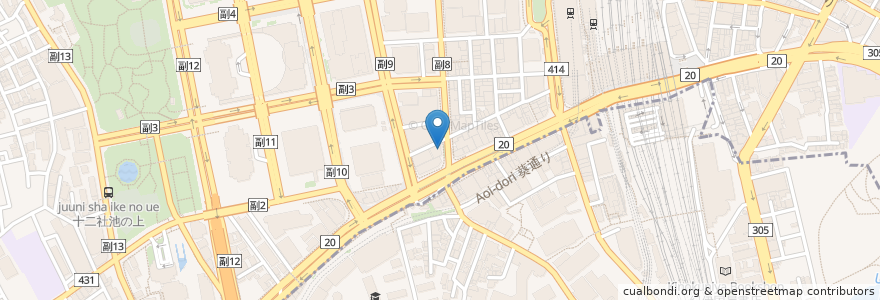 Mapa de ubicacion de 東京都民銀行 en اليابان, 東京都, 新宿区.
