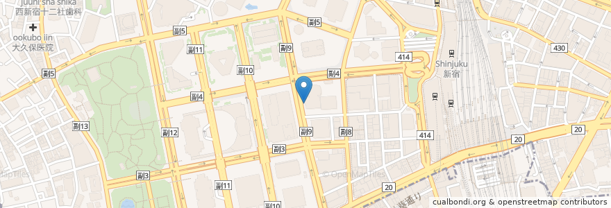 Mapa de ubicacion de エステック駐車場 en ژاپن, 東京都, 新宿区.