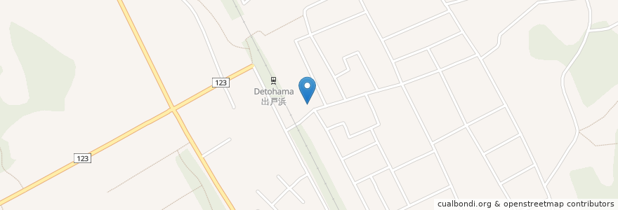Mapa de ubicacion de でとまち歯科クリニック en Japan, Präfektur Akita, 潟上市.
