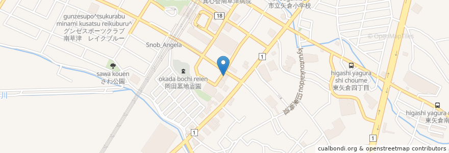 Mapa de ubicacion de ほっとBBステーション en 日本, 滋賀県/滋賀縣, 草津市.