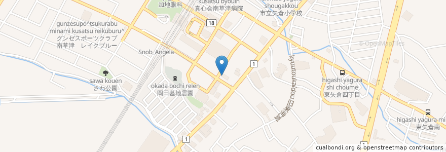 Mapa de ubicacion de サルティンボッカ en Japão, 滋賀県, 草津市.