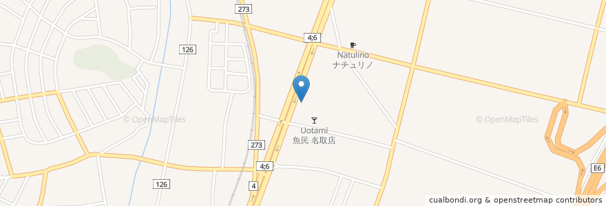 Mapa de ubicacion de らーめん堂 仙台っ子 en Japón, Prefectura De Miyagi, 名取市.