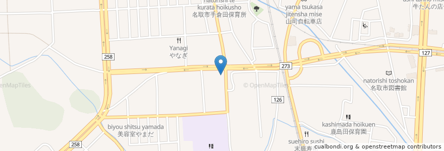 Mapa de ubicacion de なとり一中前薬局 en 日本, 宮城県, 名取市.