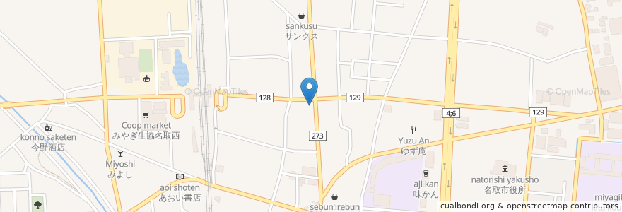 Mapa de ubicacion de 優歯科医院 en Japonya, 宮城県, 名取市.