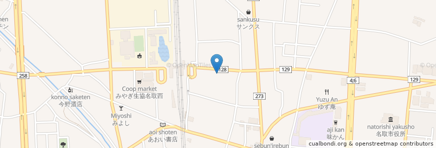 Mapa de ubicacion de 居酒屋 大将 en 日本, 宮城県, 名取市.