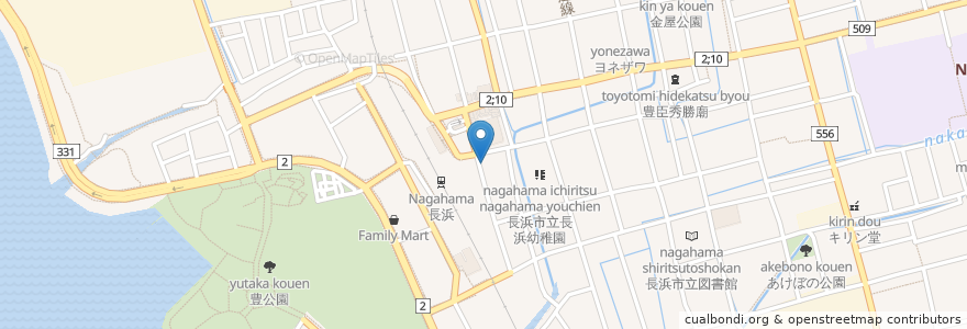 Mapa de ubicacion de Ittoku 2nd Ave en Japon, Préfecture De Shiga, 長浜市.
