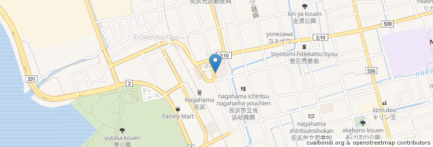 Mapa de ubicacion de Life Style Cafe M en 日本, 滋賀県, 長浜市.