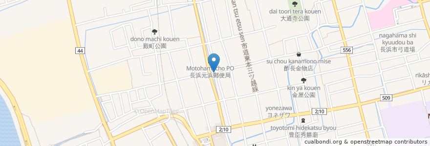 Mapa de ubicacion de ラウンジ樹里 en Япония, Сига, 長浜市.