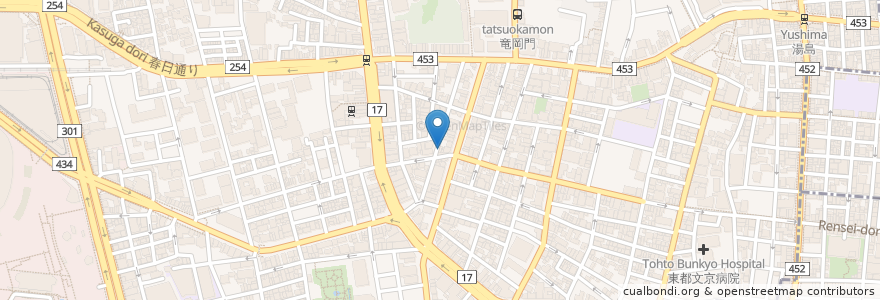 Mapa de ubicacion de FIRE HOUSE en ژاپن, 東京都, 文京区.