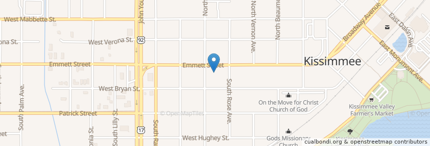 Mapa de ubicacion de Family First Dental en United States, Florida, Osceola County, Kissimmee.