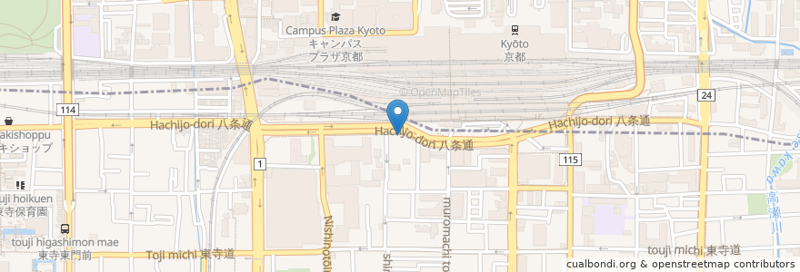 Mapa de ubicacion de 日本レンタカー en Japan, Präfektur Kyōto, 京都市, 下京区.